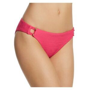 NANETTE LEPORE Women's Pink Raffia Hipster Swimwear Bottom 8